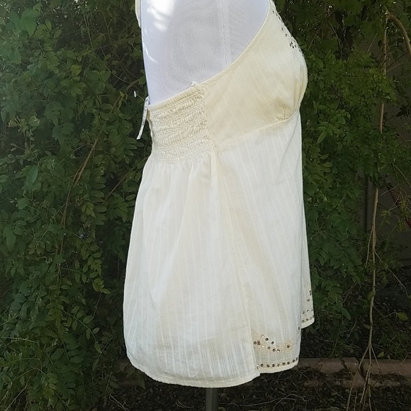 NWT Aeropostale cream halter top with sequence - Picture 3 of 6